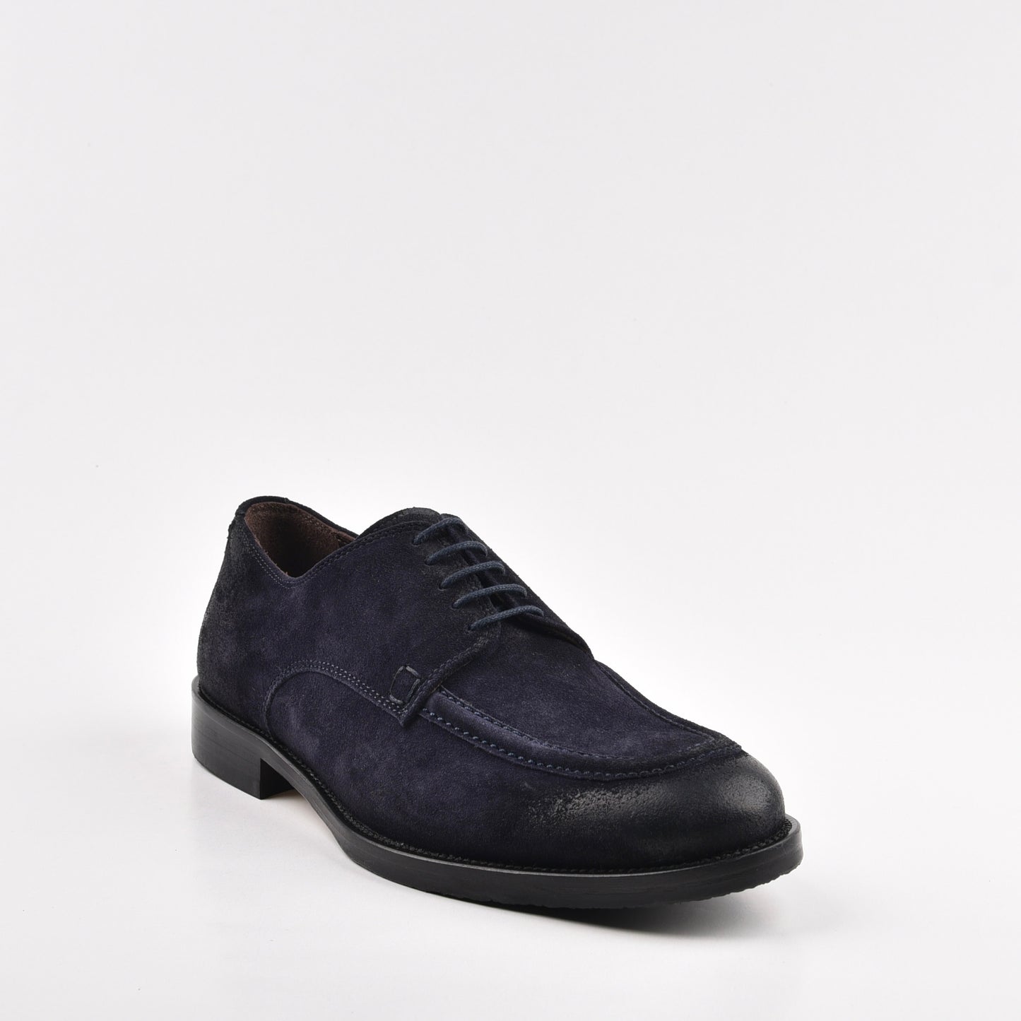 Shalapi Italian Lace up for men in suede blue