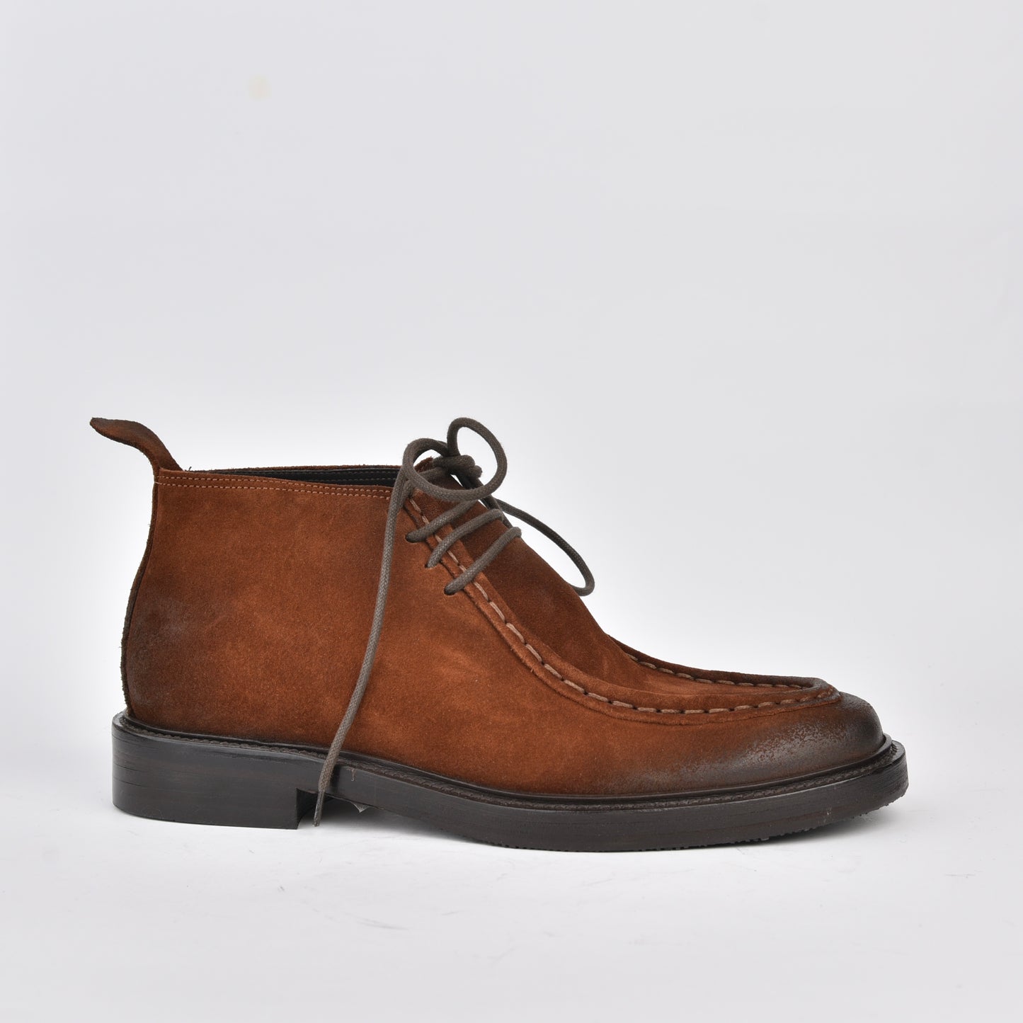 Shalapi Italian boots for men in suede Camel