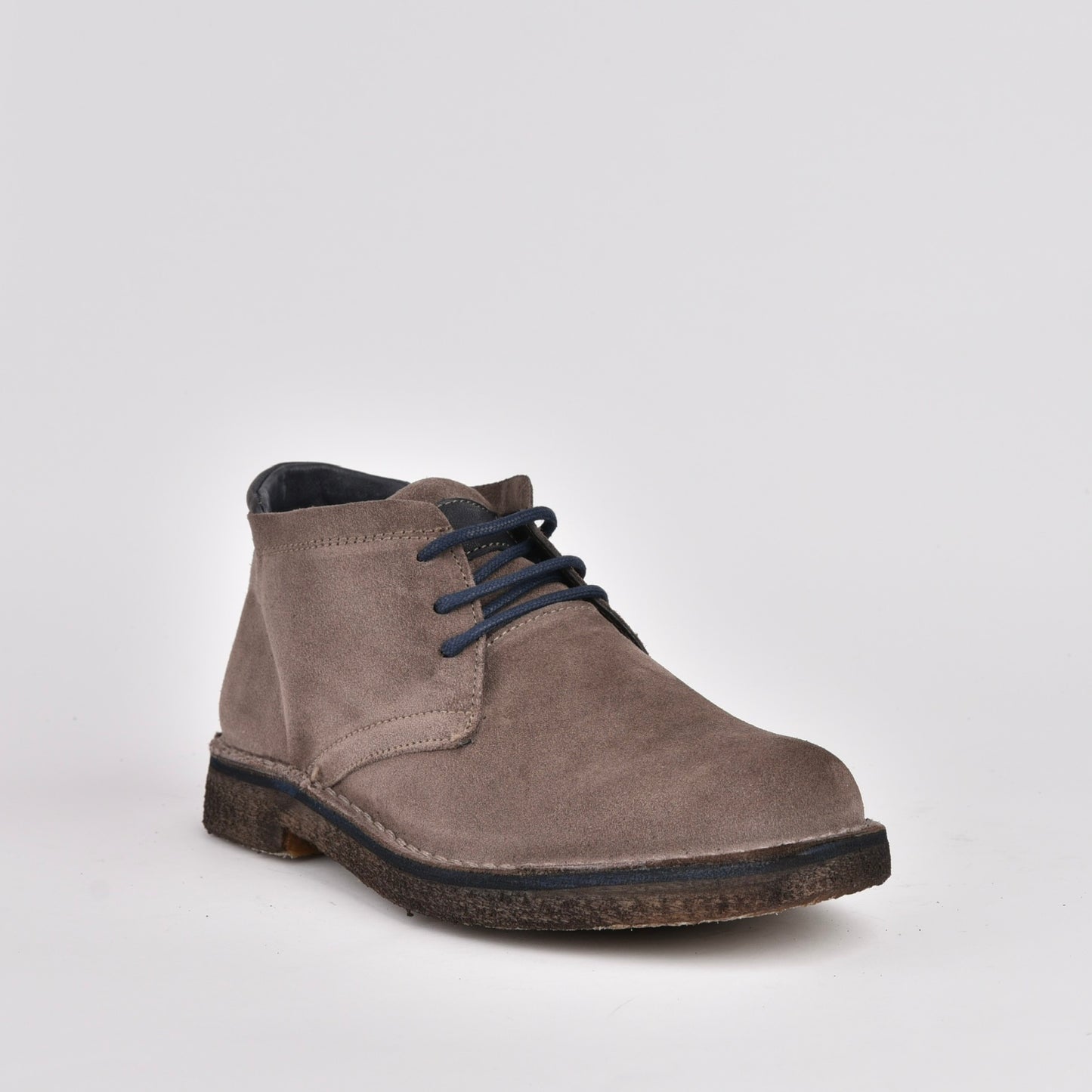 Kebo genuine leather Boots for men in suede Gray