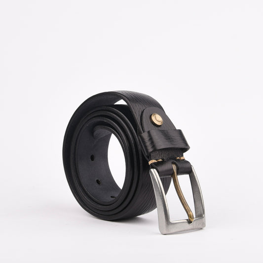 Genuine leather belts for men in black
