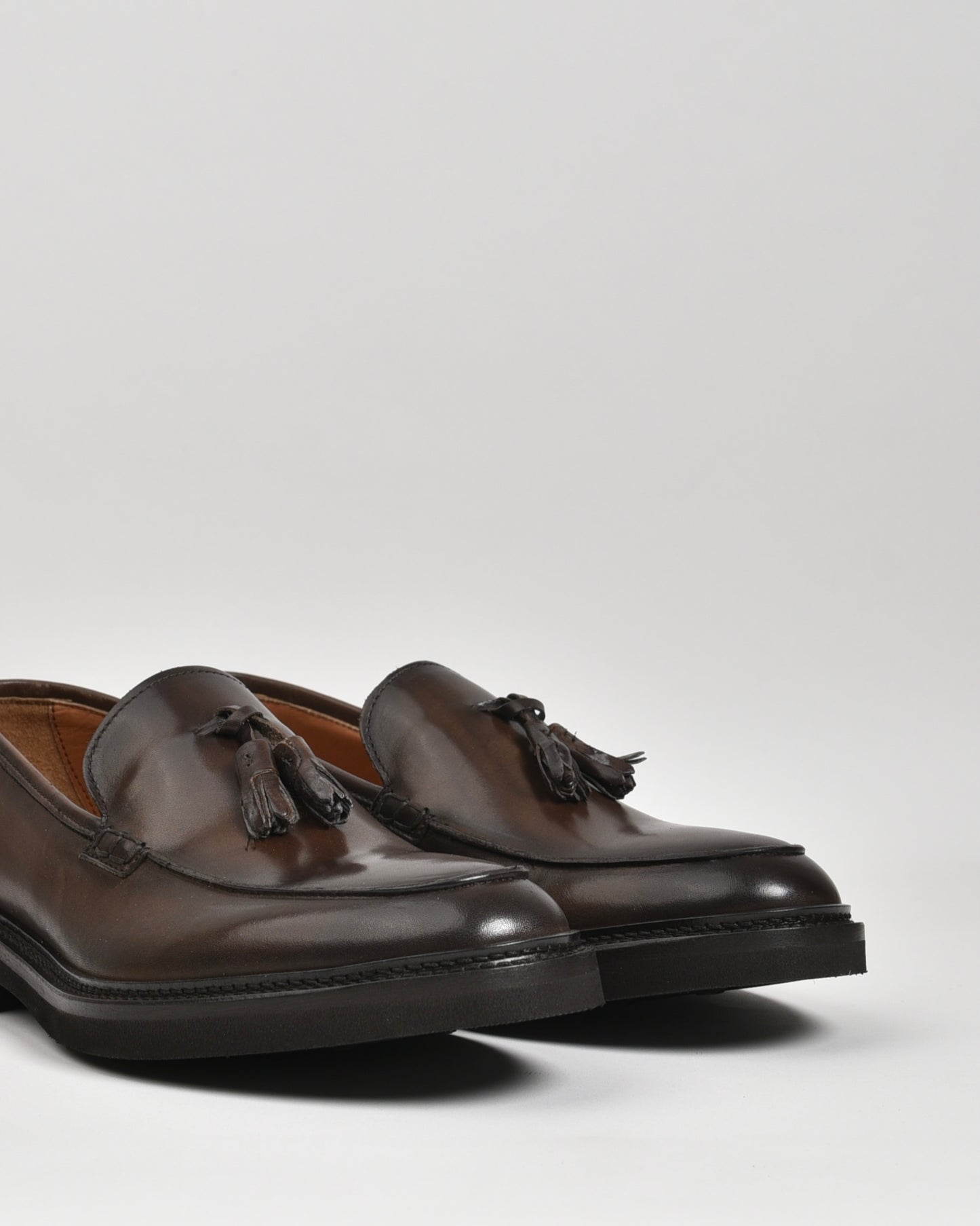 SHALAPI Italian loafers for men in brown