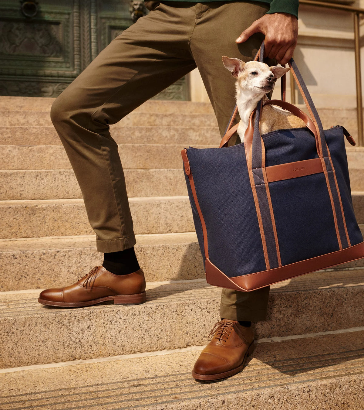 COLE HAAN C41468 oxford shoes for men in camel