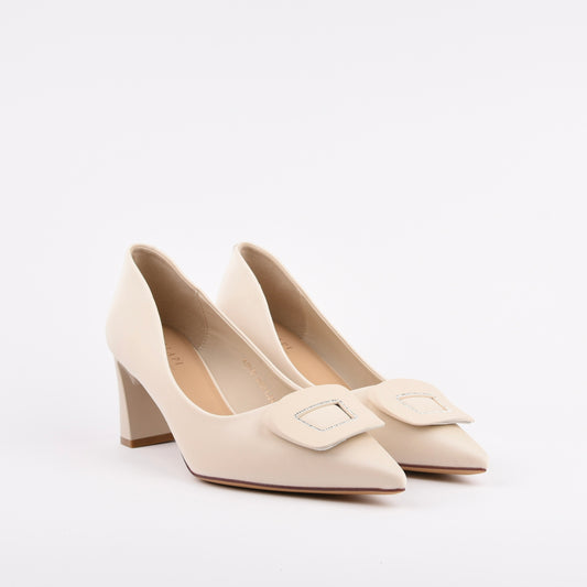 Shalapi Mid Heel Shoes for women in beige