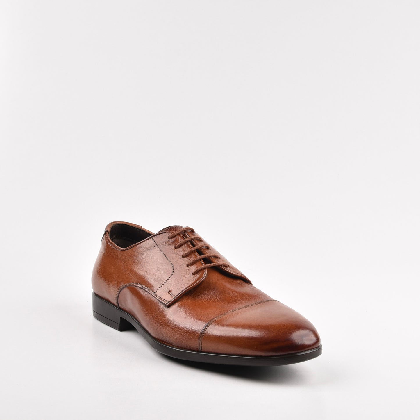 Shalapi Italian Lace up for men in Camel