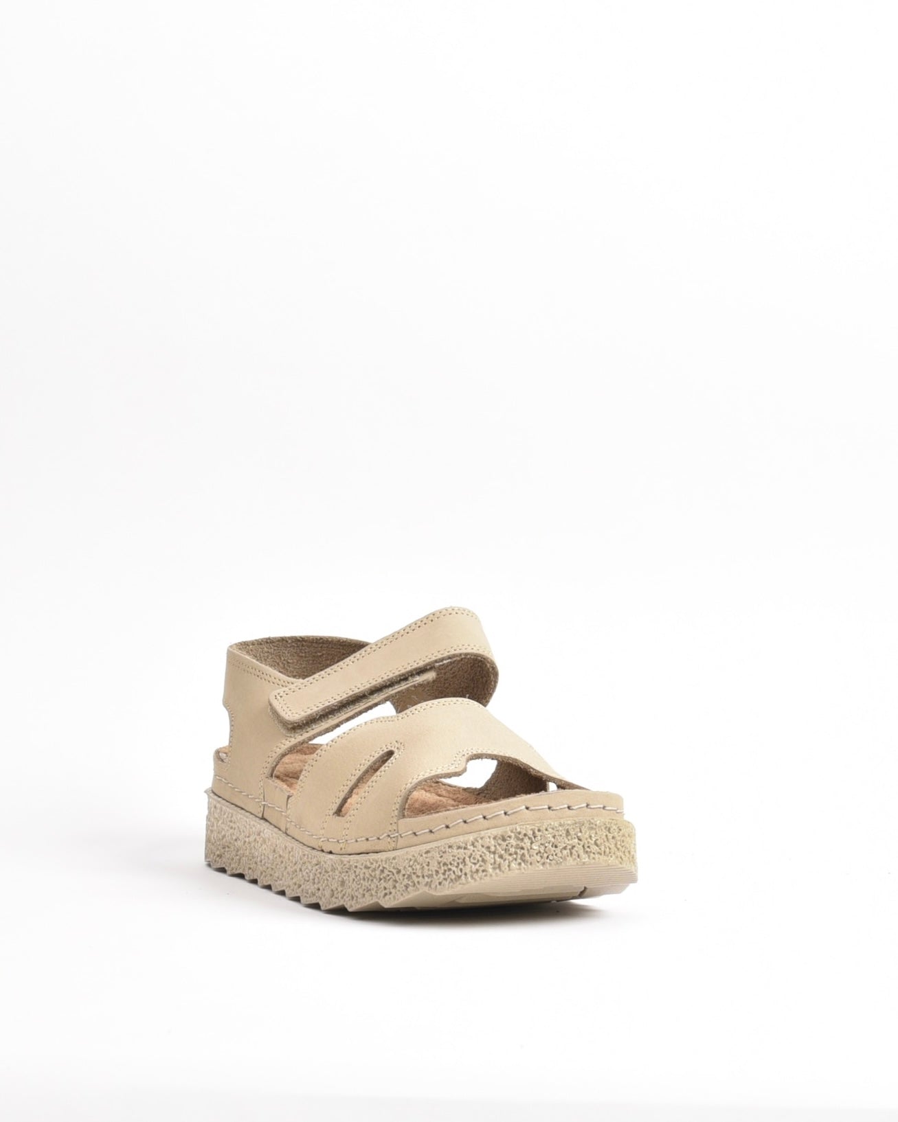 SHALAPI NAPOLI genuine leather Sandal for women in Beige.