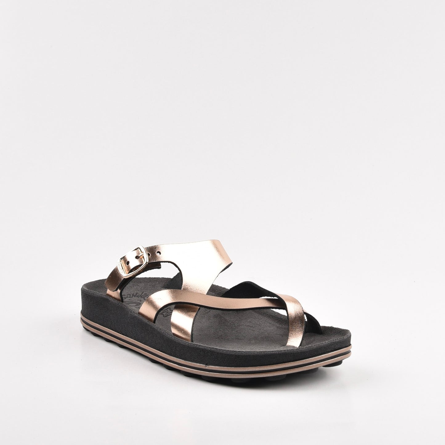 Fantasy sandals 100% Genuine Leather Greek Slipper for Women in gold