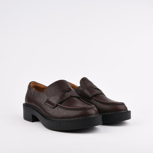 Shalapi loafers shoes for women in brown