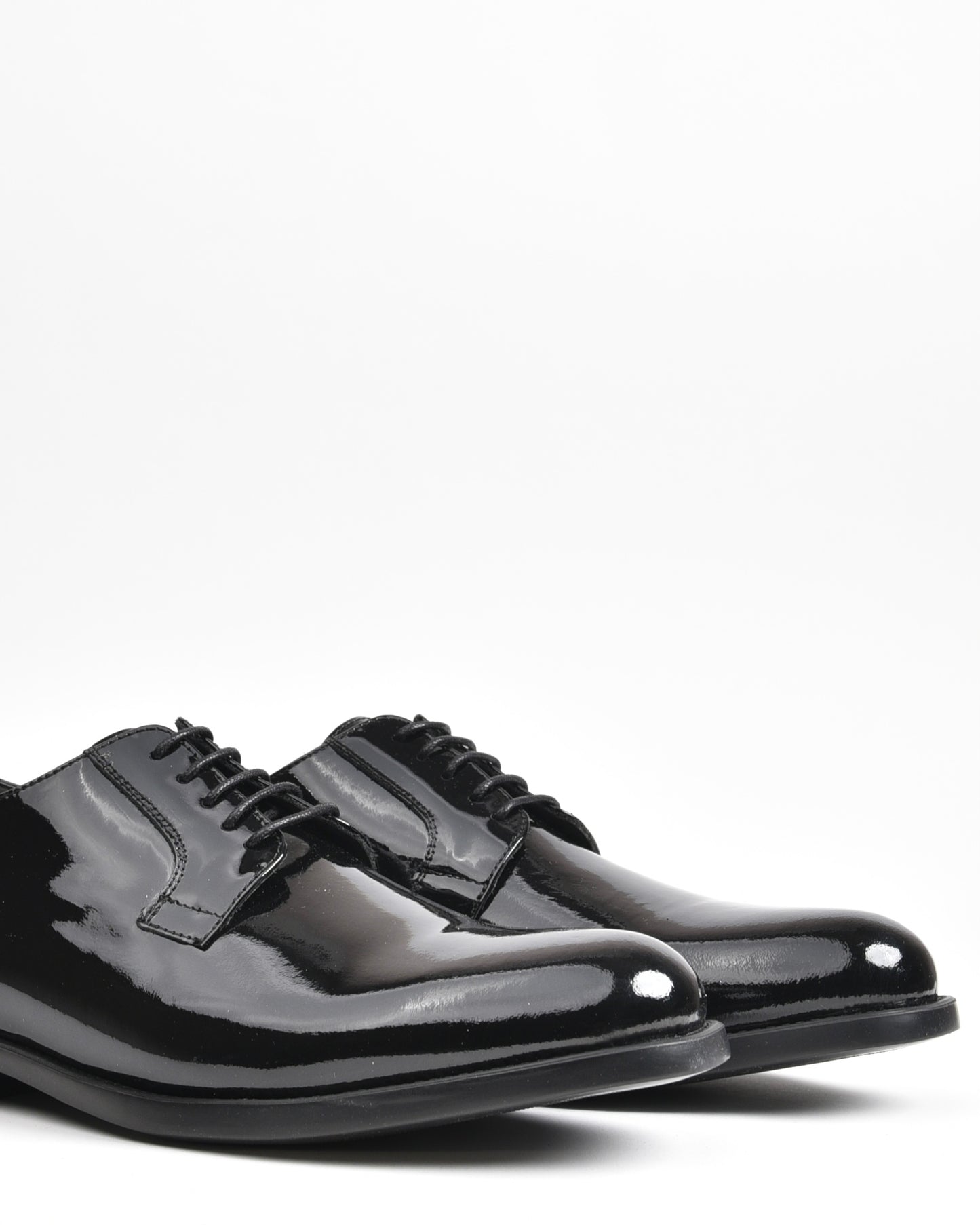 SHALAPI NAPOLI italian groom derpy shoes for men in shiny black
