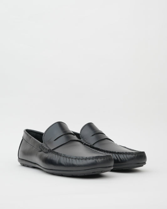 SHALAPI Portuguese loafers for men in black