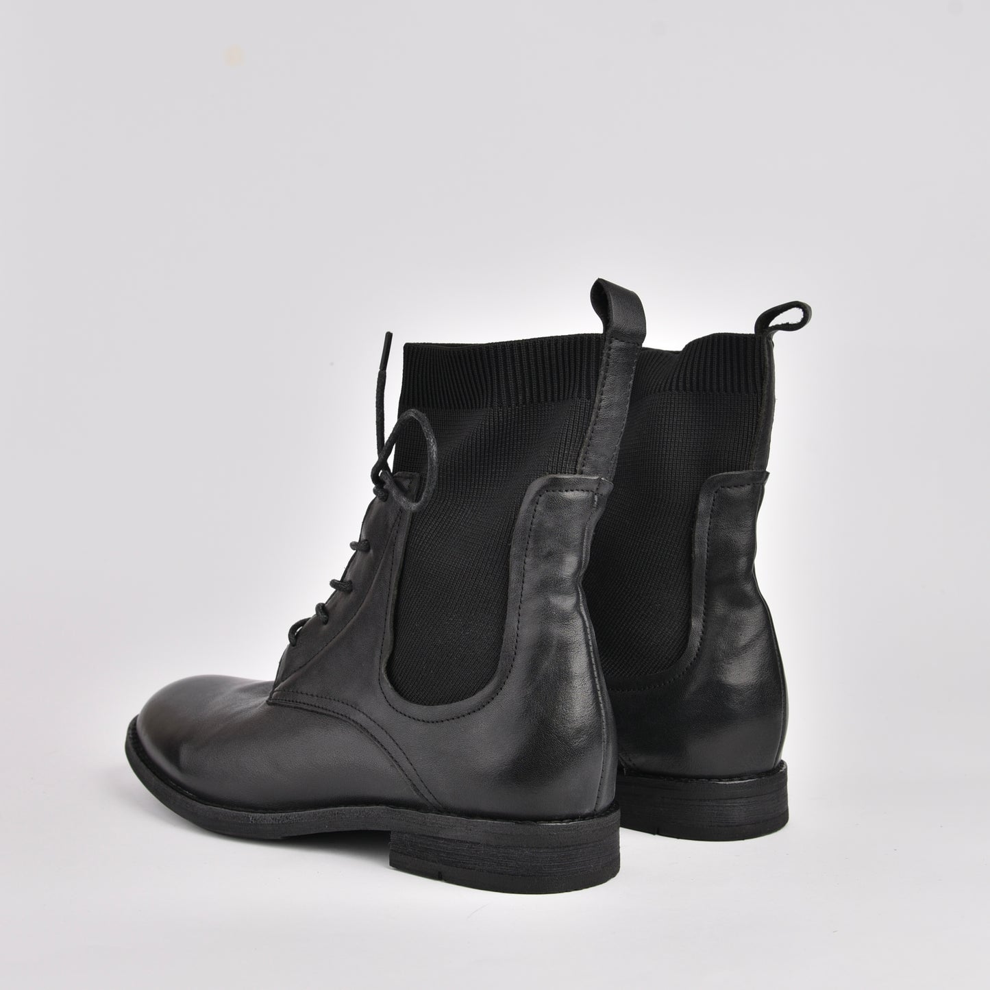 Shalapi genuine leather boots for women in black