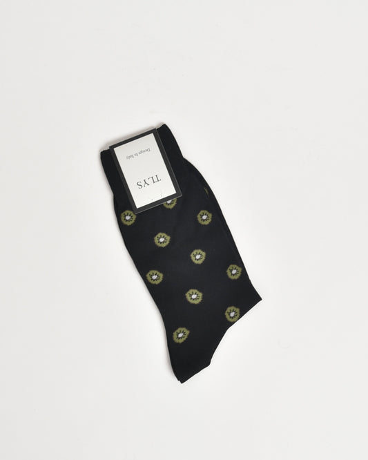 Black and kiwi Socks for men (1 Pair)