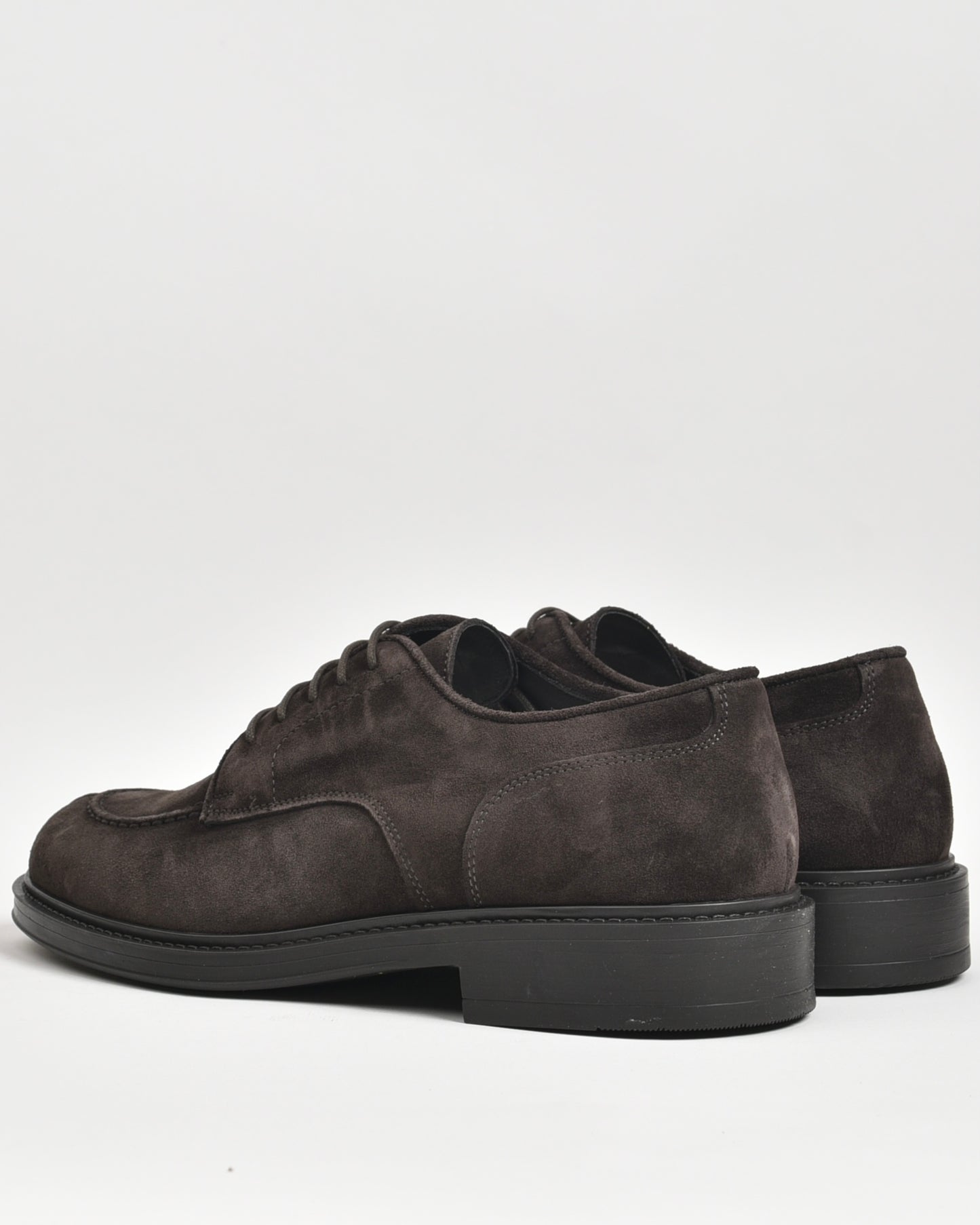 SHALAPI Italian shoes in suede leather for men in brown