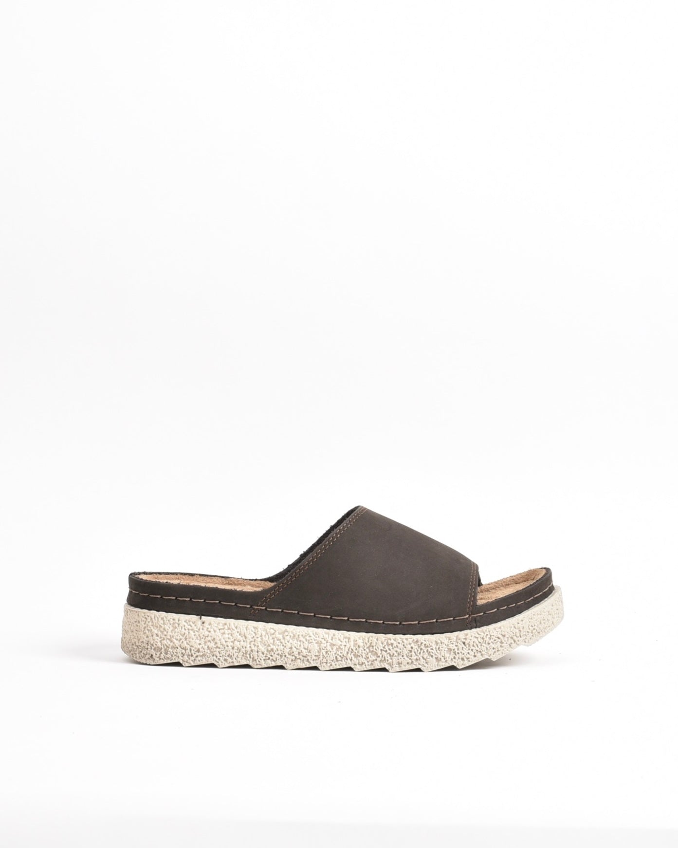 SHALAPI NAPOLI genuine leather slippers for women in Brown.