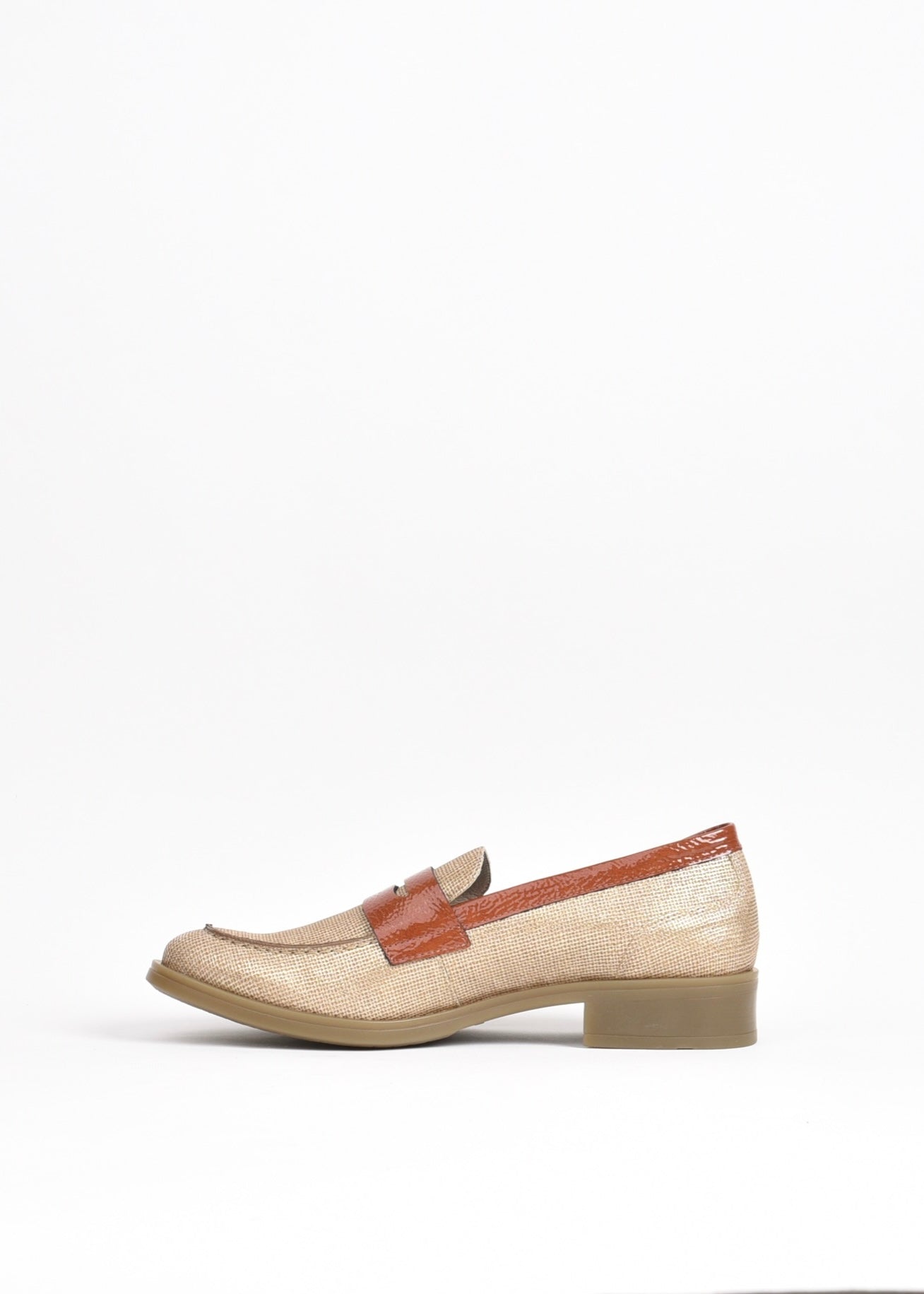 Dorking Fluchos Classic Comfortable Medium heel Sandal for women in Caber-gold
