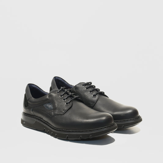 Fluchos Spanish shoes for men in Nubuck black