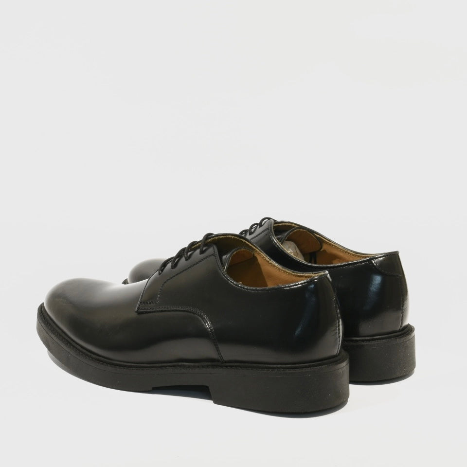 Shalapi Italian Leather Dress Shoes for Men in Shiny Black