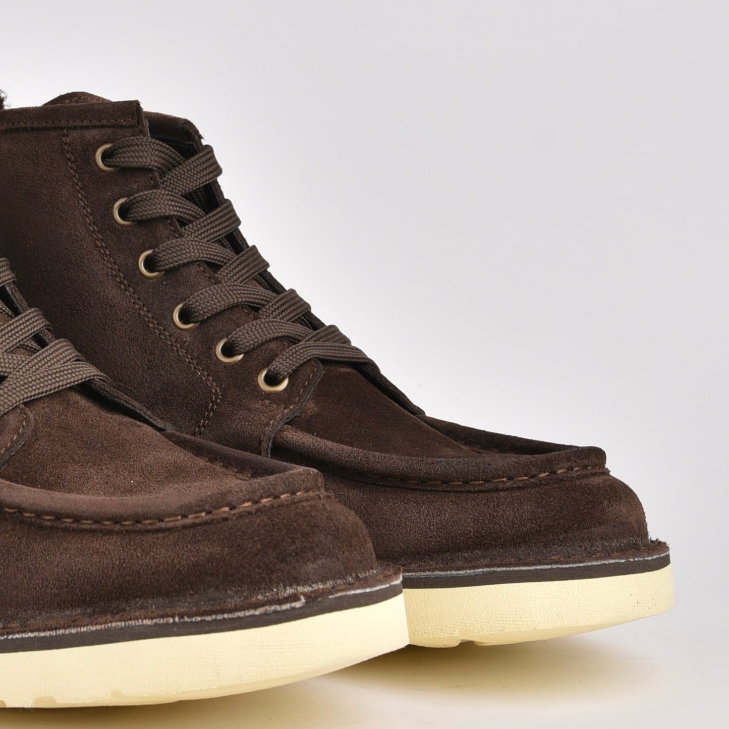 Kebo genuine leather Boots for men in suede brown