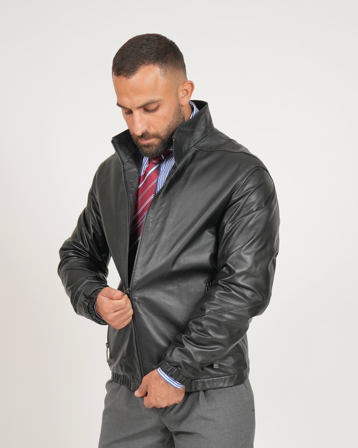 Shalapi Black Premium Cowhide Leather Jacket – for Men