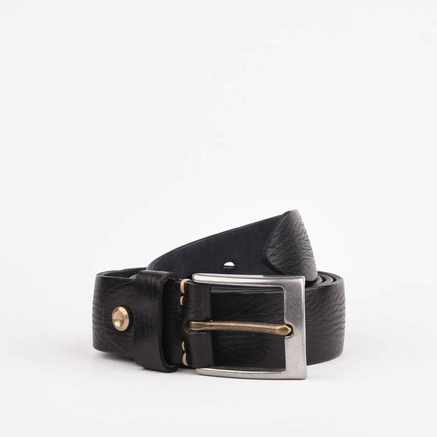 Genuine leather belts for men in black