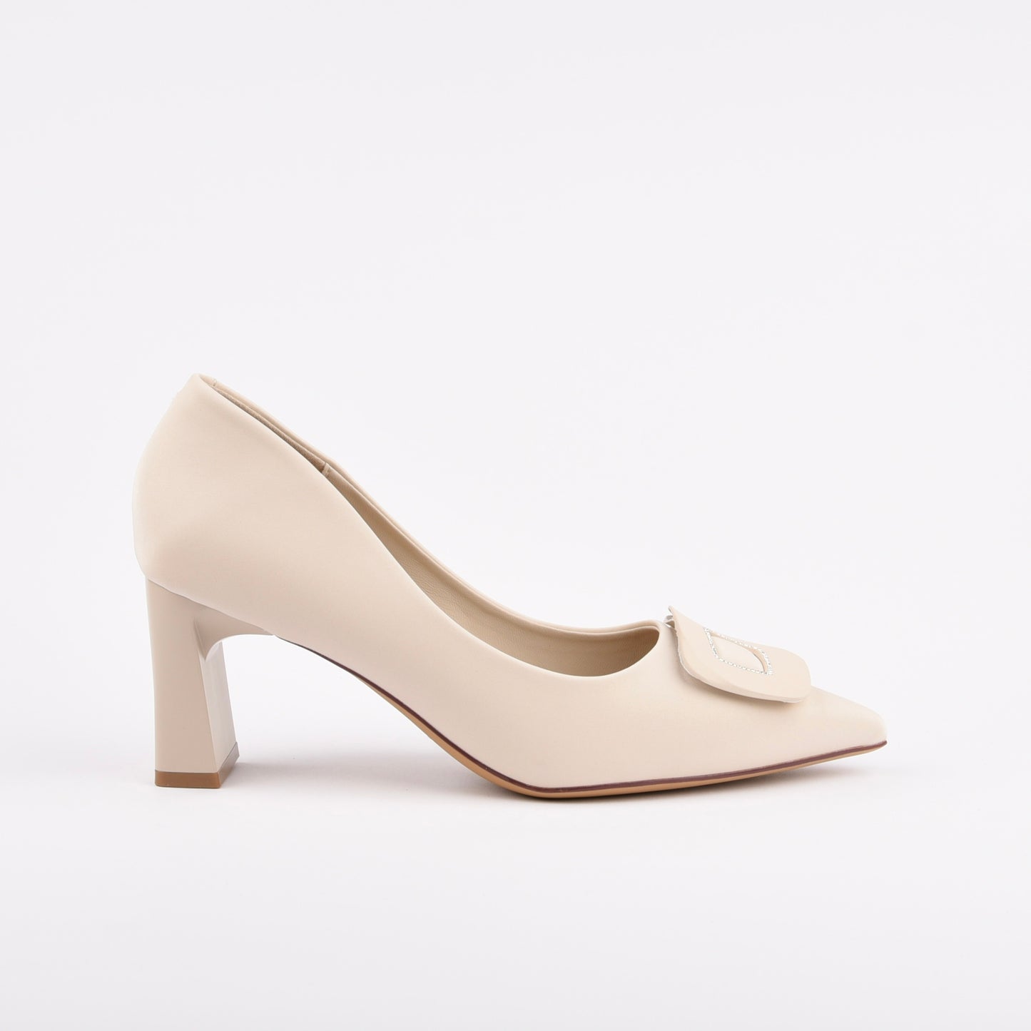 Shalapi Mid Heel Shoes for women in beige