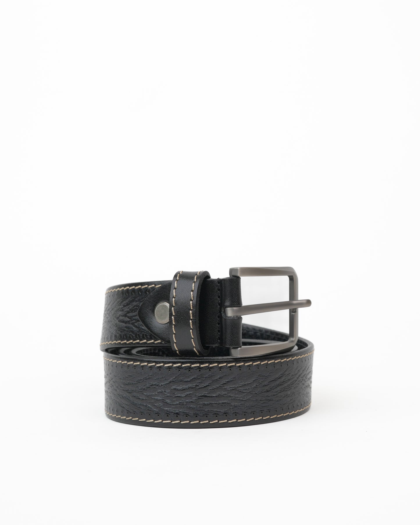 Shalapi Genuine leather belts for men in black