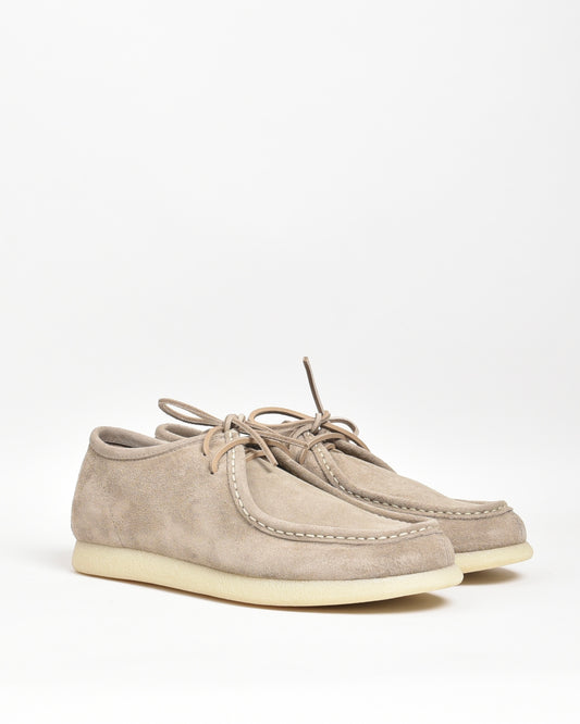 SHALAPI Italian loafers for men in suede beige