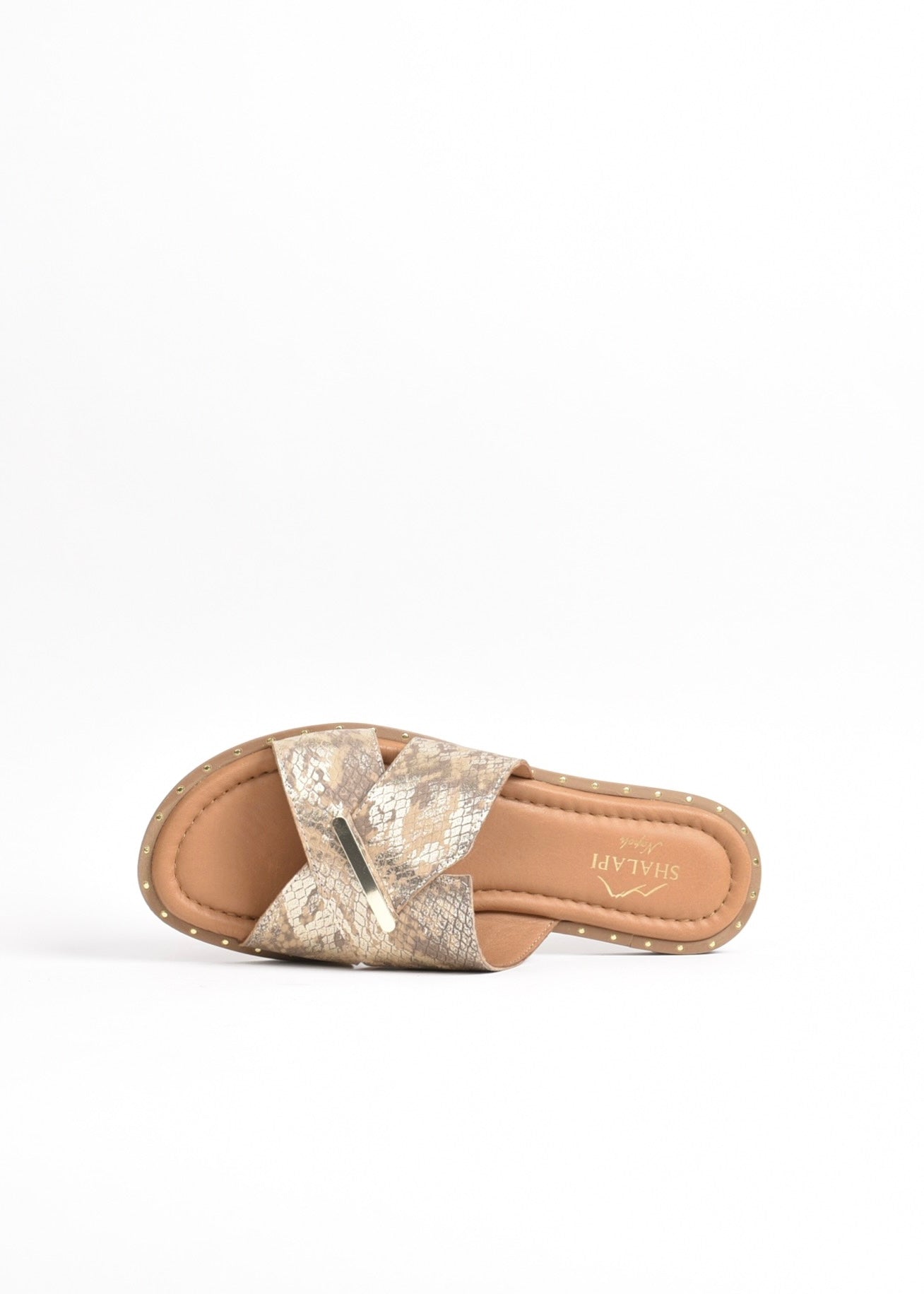 SHALAPI NAPOLI slippers for women in gold
