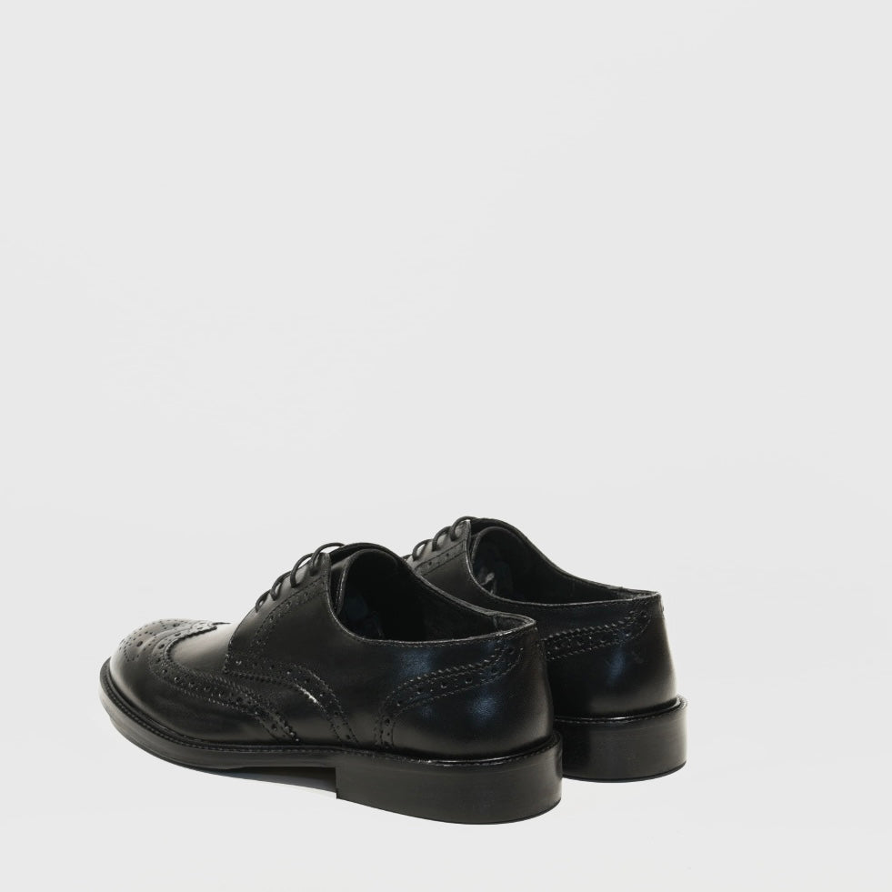 Shalapi Italian classic oxford shoes for men in Black
