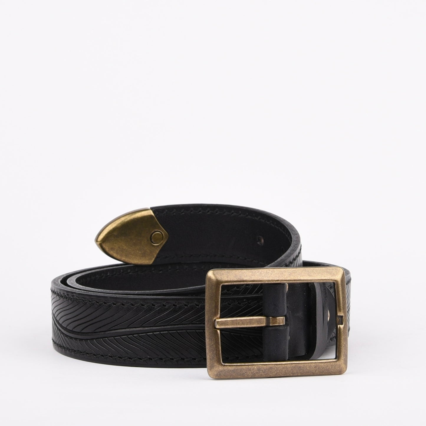 Genuine leather belts for men in Black