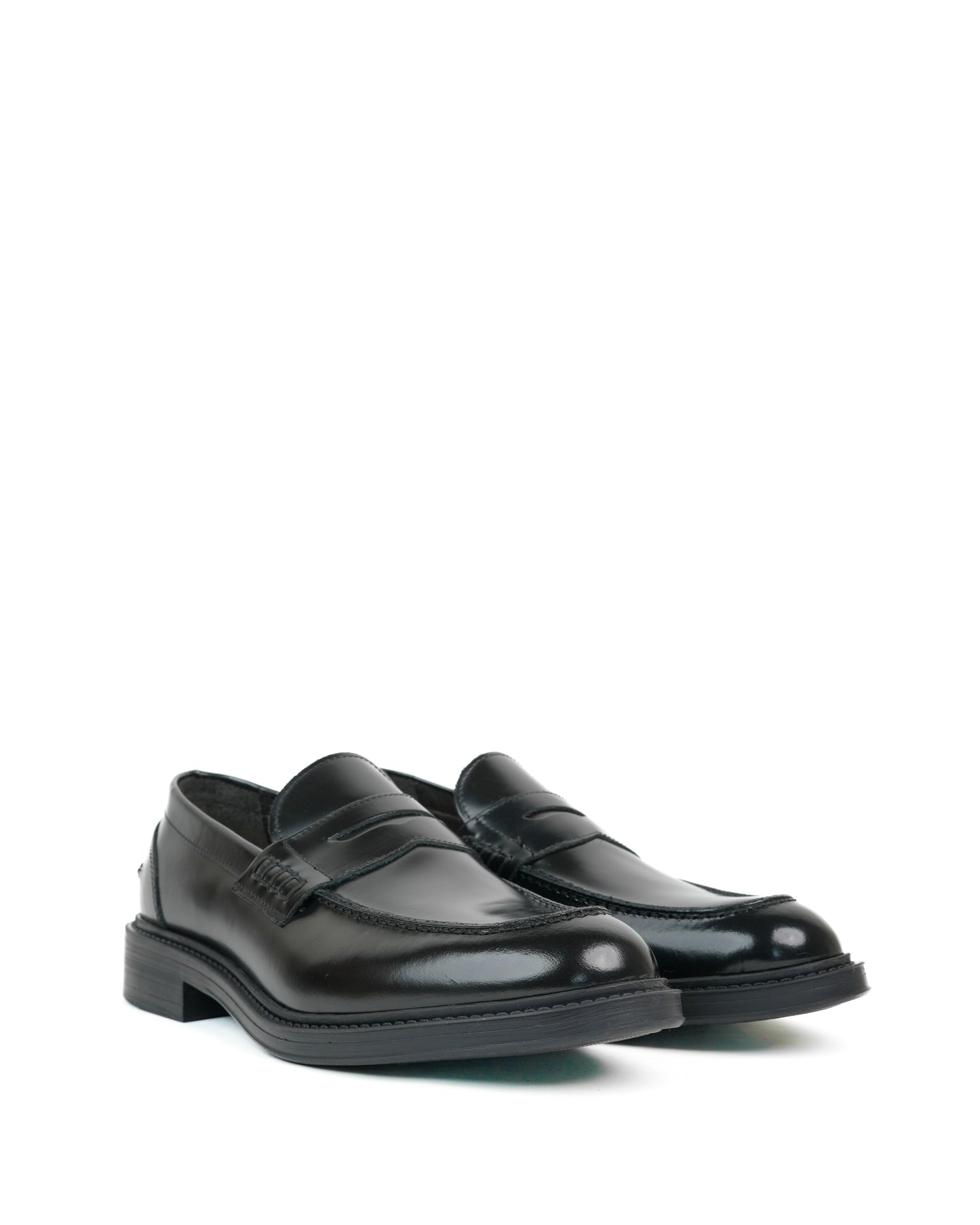 SHALAPI Italian loafers for men in black