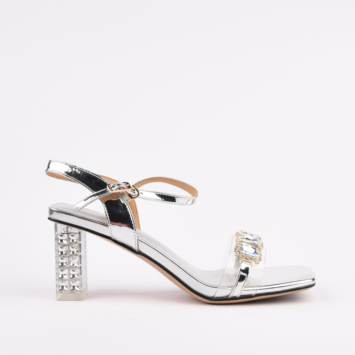 Shalapi medium Heel sandals for women in silver