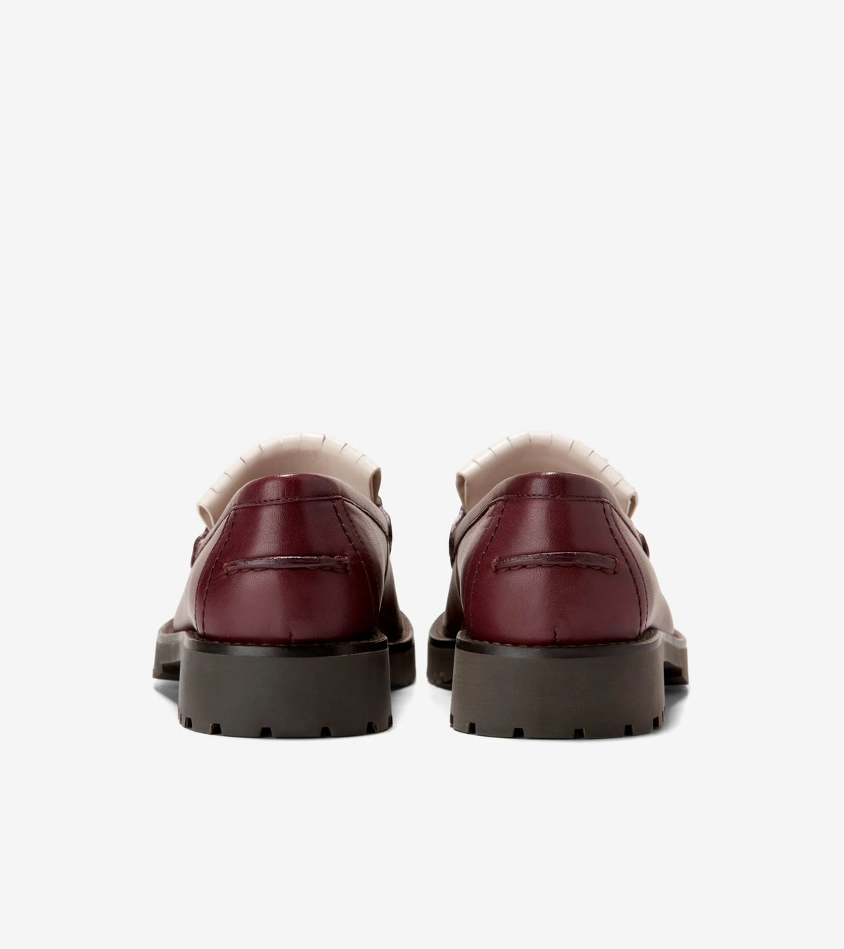 COLE HAAN W35069 loafers for women in burdo and ofwhite