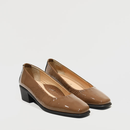 DFC Relax 100% Genuine Leather Greek Shoes in Camel for Women