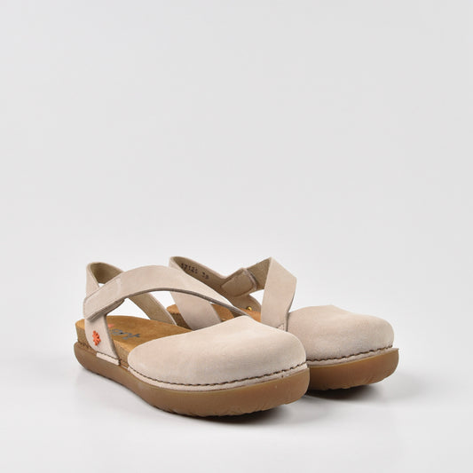 Art Spanish Strap Sandal for Women in Silk Cream.