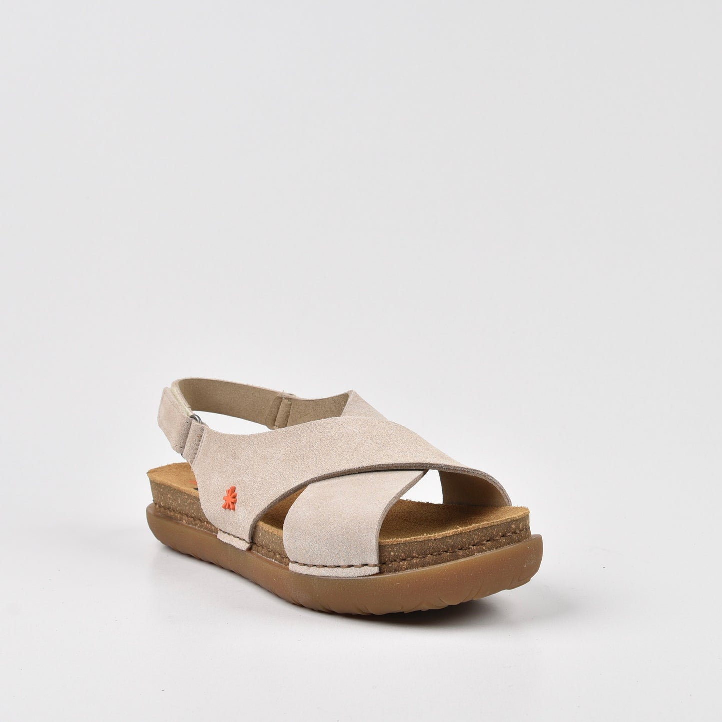 Art Spanish Strap Sandal for Women in Nappa Cream.