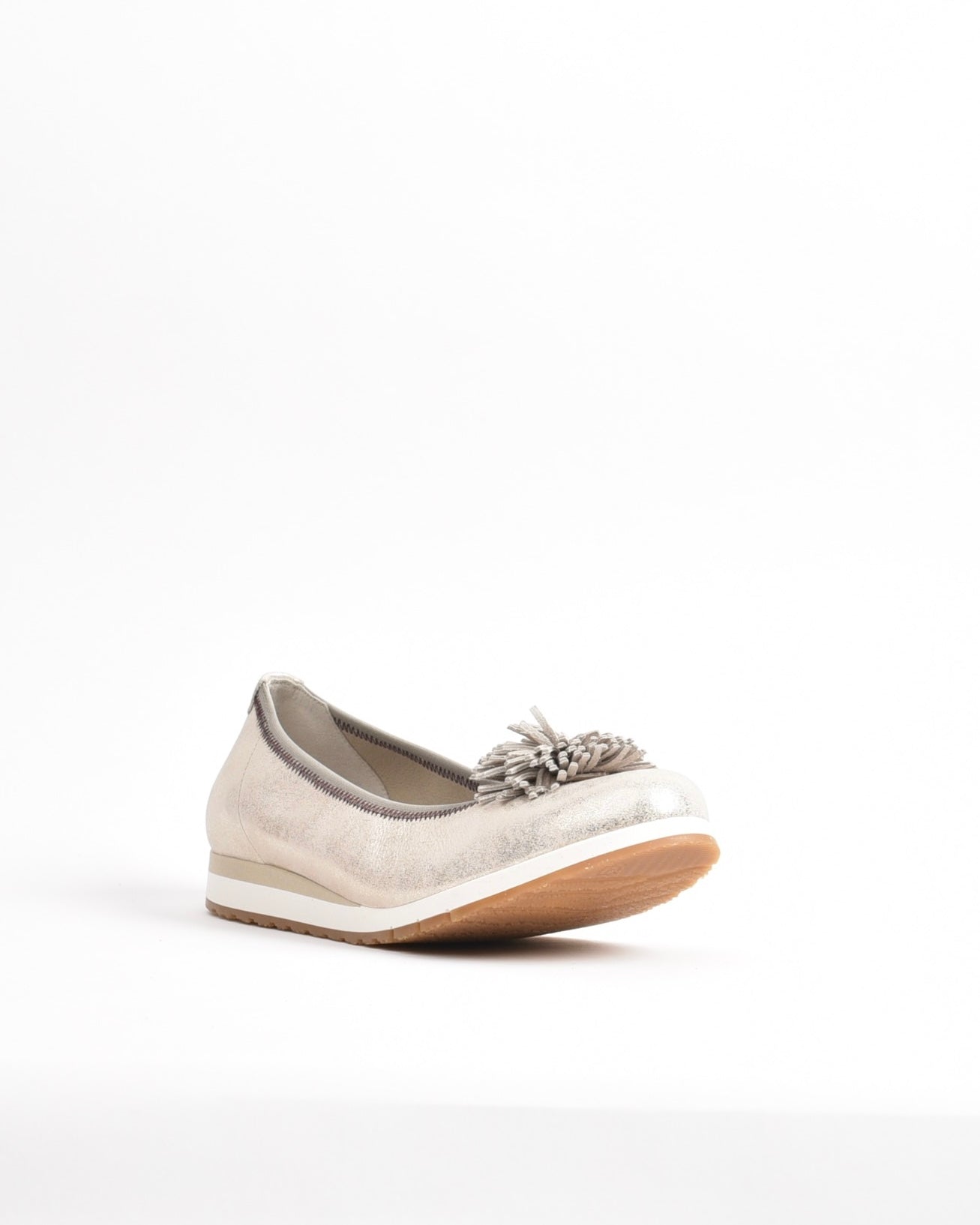 Dorking Fluchos Classic Comfortable Flat Wedge shoes for women in Beige.