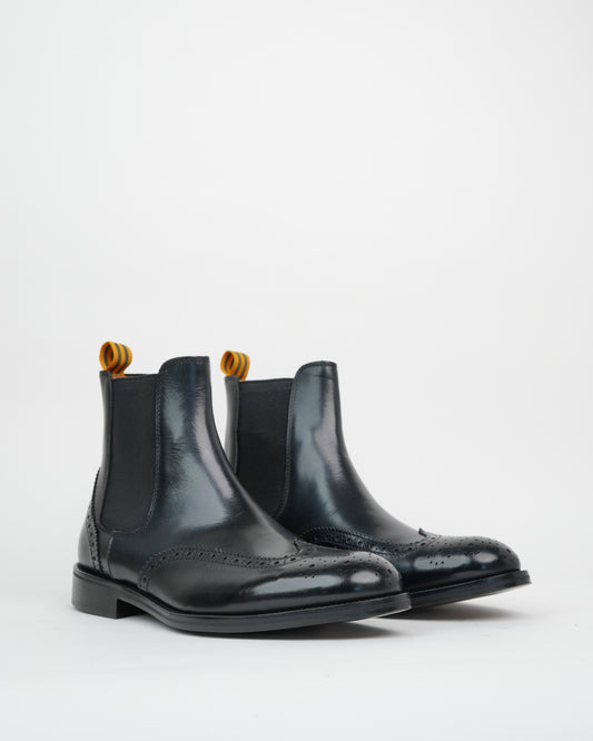 Shalapi oxford boots for men in black