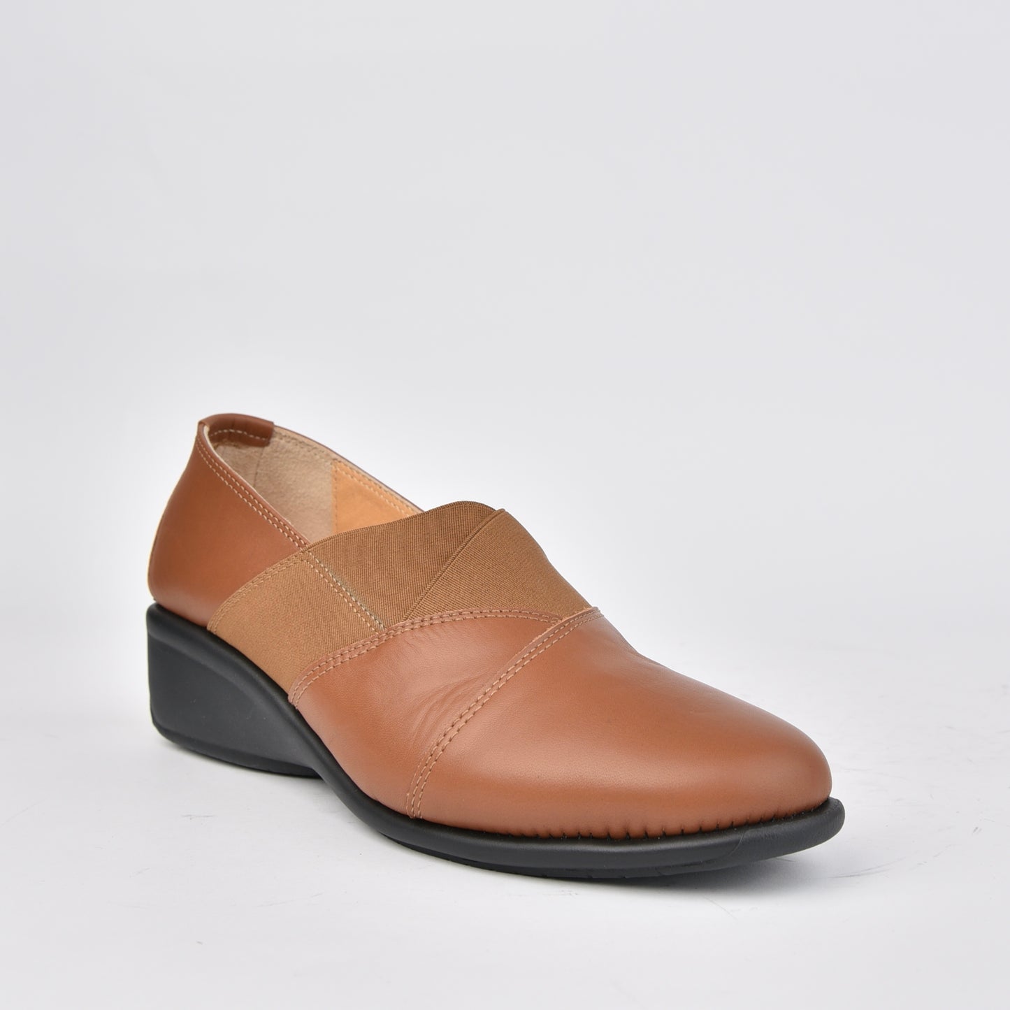 DFC Relax 100% Genuine Leather Greek Shoes in Camel for Women