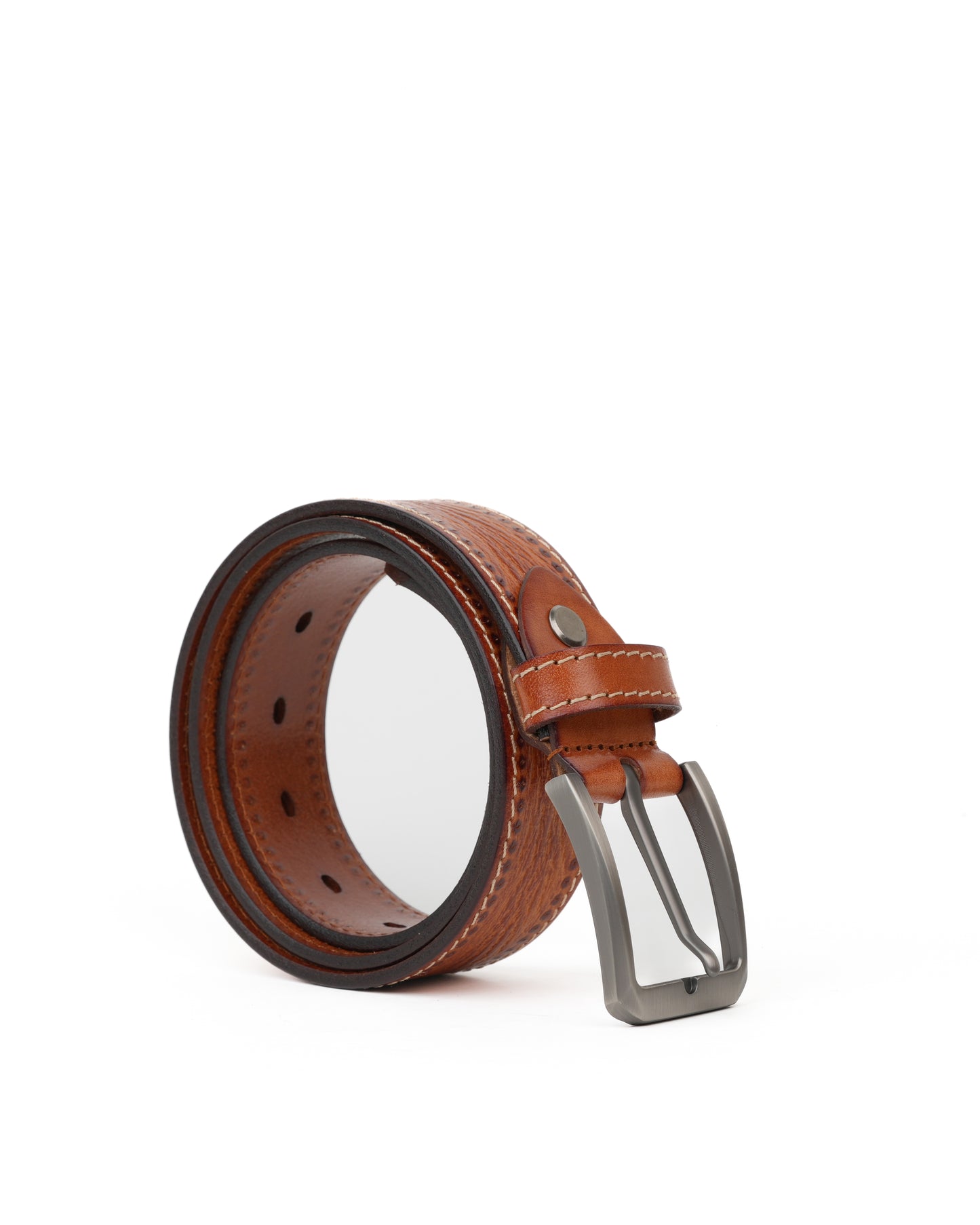 Shalapi Genuine leather belts for men in Camel