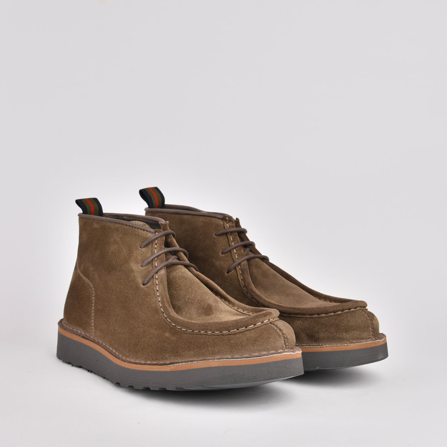 Kebo genuine leather Boots for men in suede Green