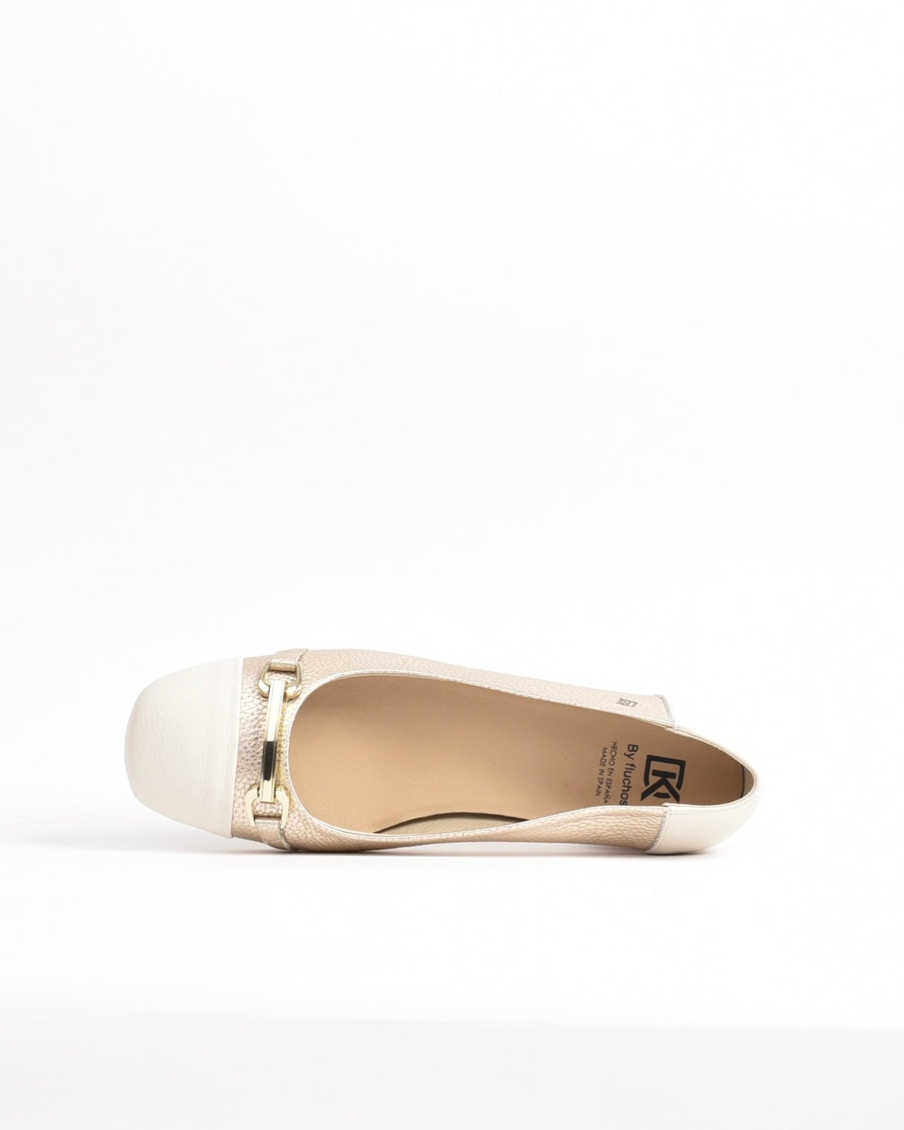 Dorking Fluchos Classic Comfortable Medium heel Sandal for women in Beige.