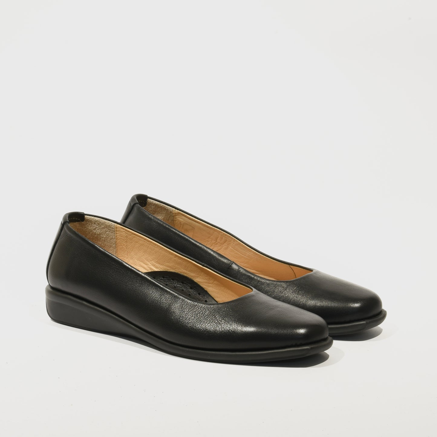DFC 100% Genuine Leather Greek loafers for Women in Smooth Black
