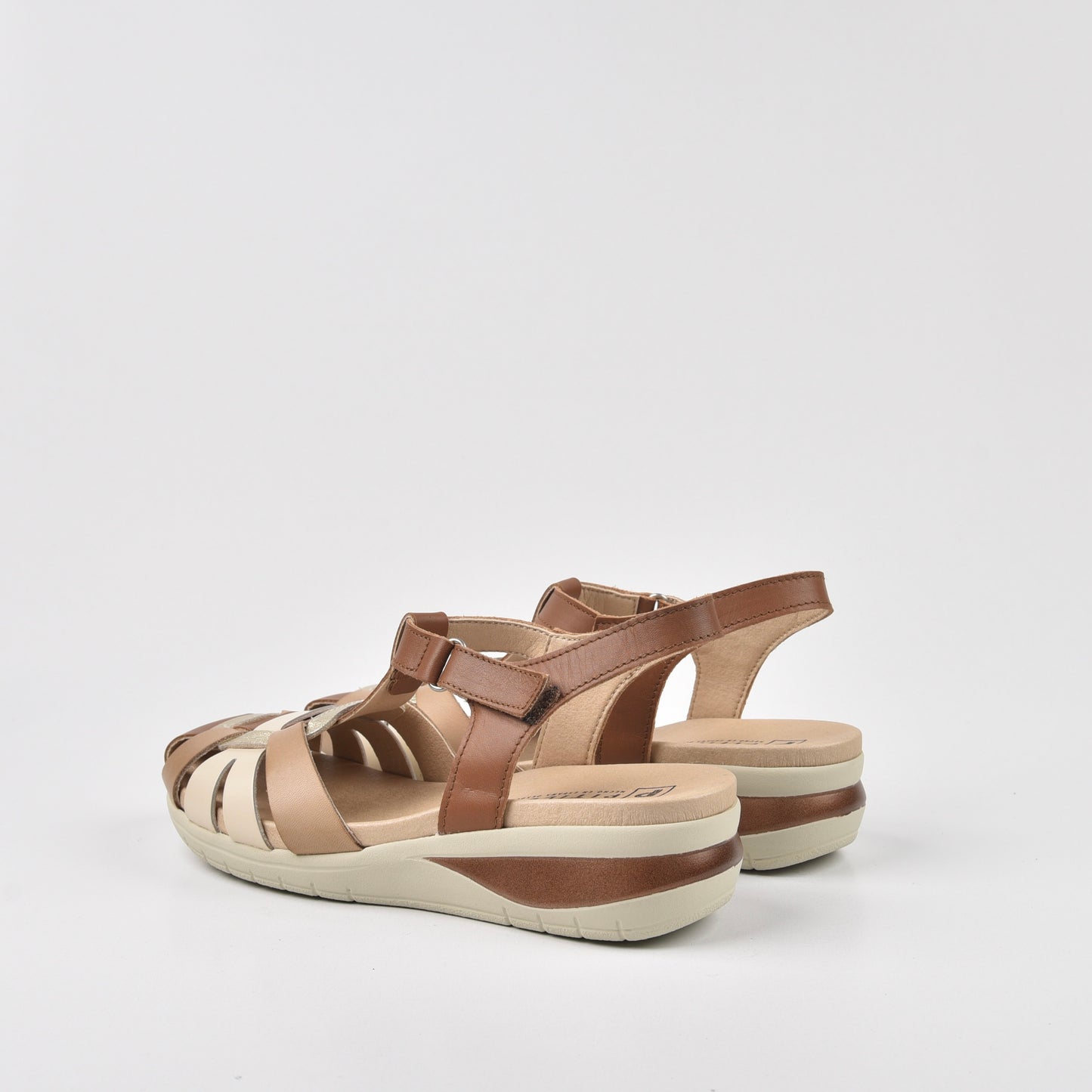 Pitillos Spanish Strap Sandal for Women in Camel .