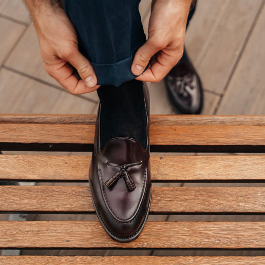 Shalapi Italian loafers for men in Brown