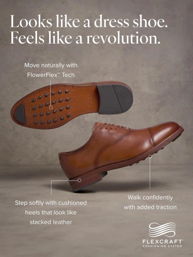 COLE HAAN C41468 oxford shoes for men in camel