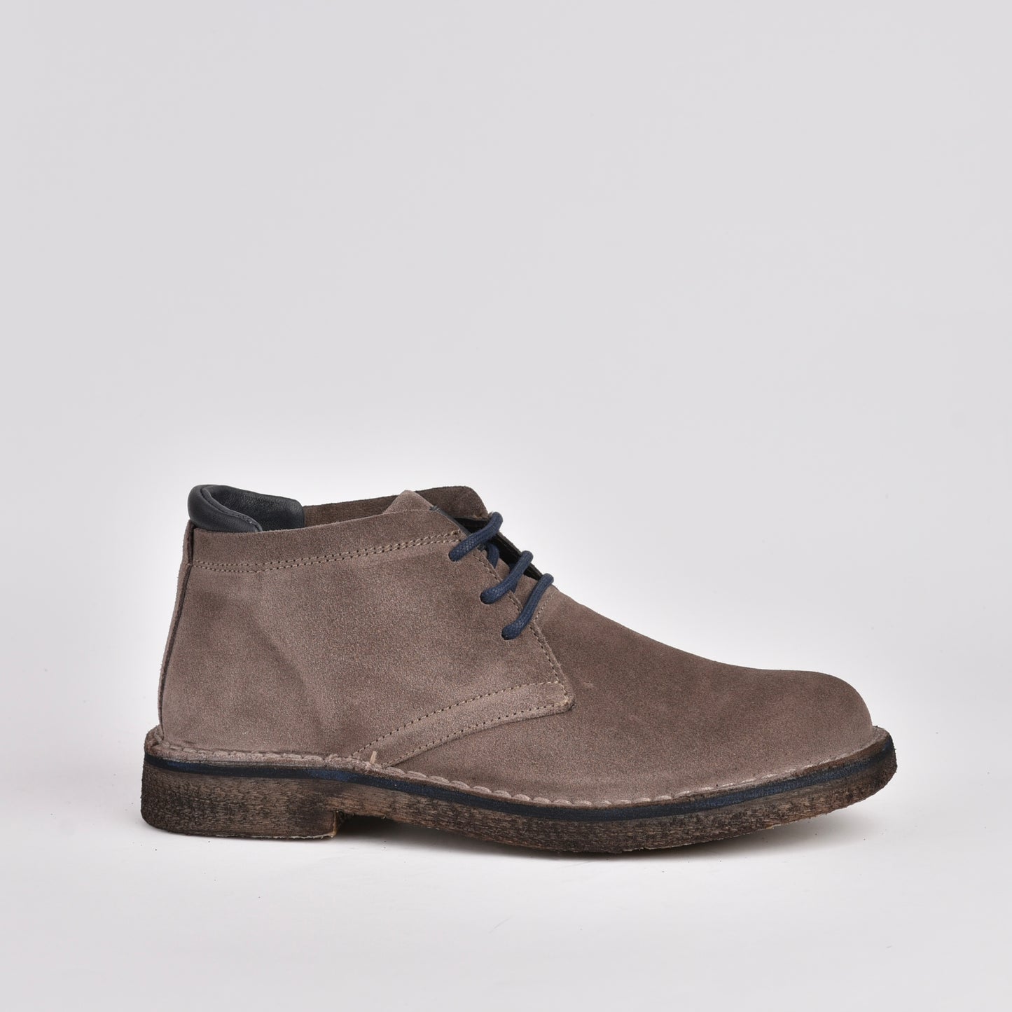 Kebo genuine leather Boots for men in suede Gray