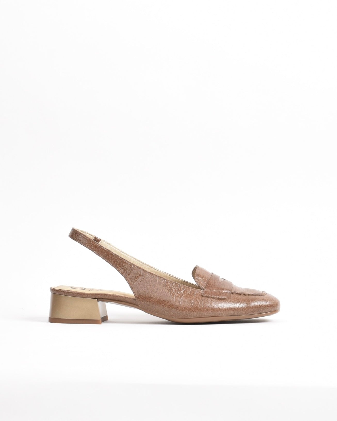 Dorking Fluchos Classic Comfortable Medium heel Sandal for women in Camel.