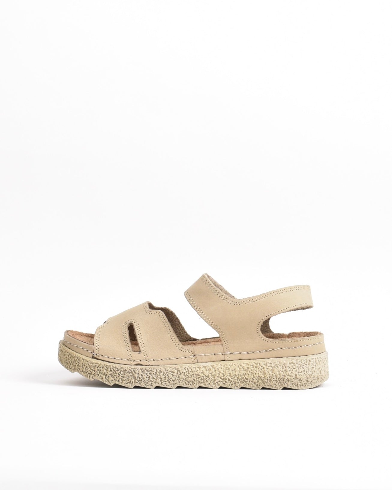 SHALAPI NAPOLI genuine leather Sandal for women in Beige.