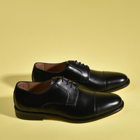 Shalapi Italian classic shoes for men in black