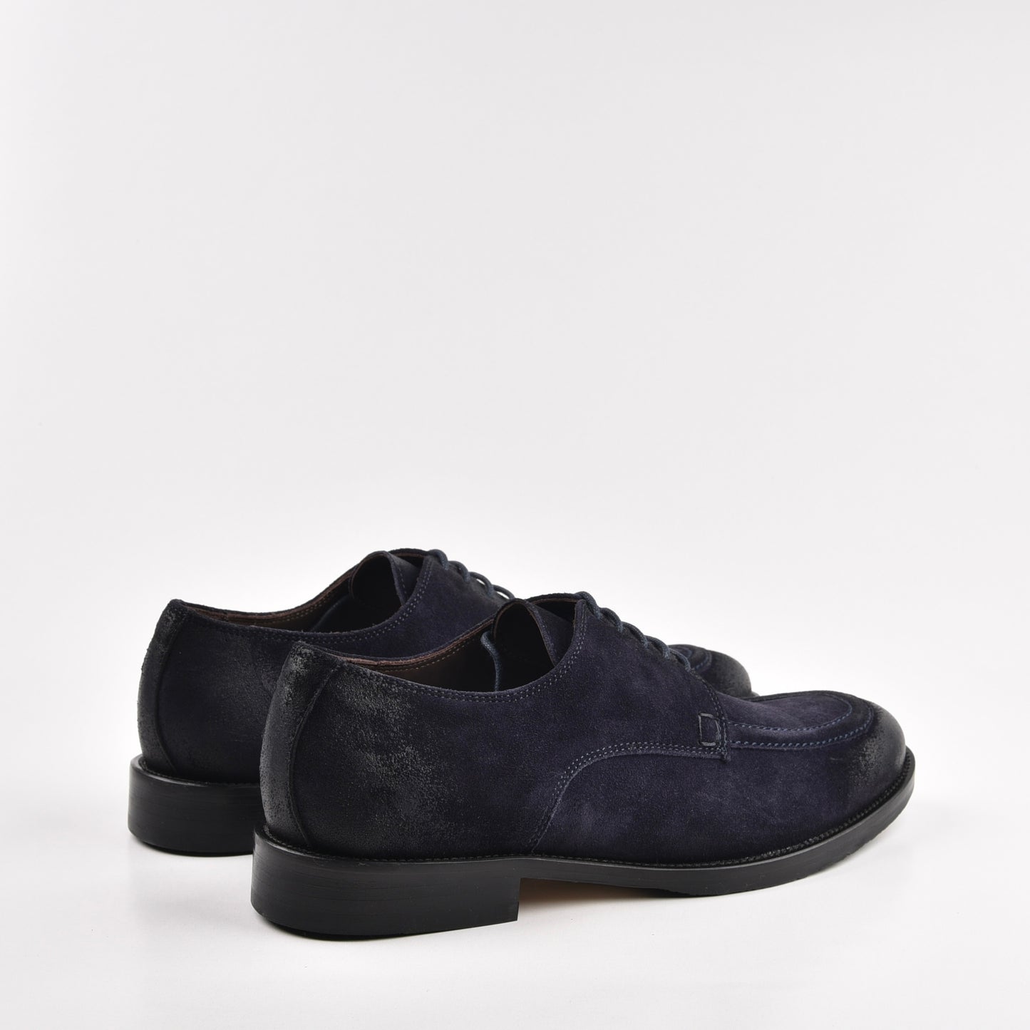 Shalapi Italian Lace up for men in suede blue